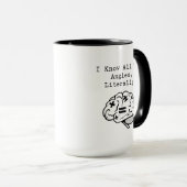 Ich kenne alle Winkel buchstäblich Mathe-Experte Tasse (VorderseiteRechts)