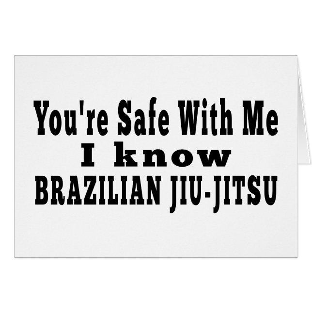 Ich kenne Brasilianer Jiu jitsu (Vorderseite (Horizontal))