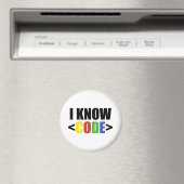Ich kenne CODE Lustiger Programmierer Coder Entwic Magnet (In Situ (Geschirrspüler))