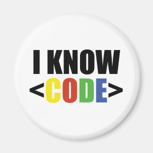 Ich kenne CODE Lustiger Programmierer Coder Entwic Magnet