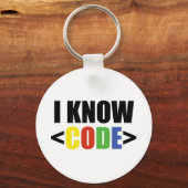 Ich kenne CODE Lustiger Programmierer Coder Entwic Schlüsselanhänger (Vorderseite)