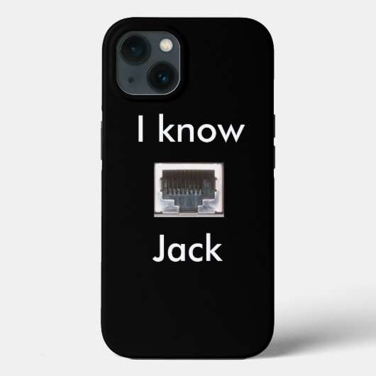 Ich kenne den Ethernet-Netzwerk-Jack Case-Mate iPhone Hülle (Rückseite)