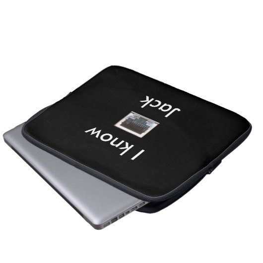 Ich kenne den Ethernet-Netzwerk-Jack Laptopschutzhülle (Vorne Knopf)