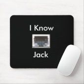Ich kenne den Ethernet-Netzwerk-Jack Mousepad (Mit Mouse)