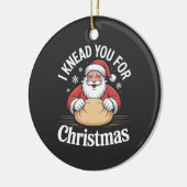 Ich kenne dich für Weihnachtsgebäck Weihnachten We Keramik Ornament (Links)