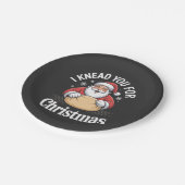 Ich kenne dich für Weihnachtsgebäck Weihnachten We Pappteller (Schrägansicht)