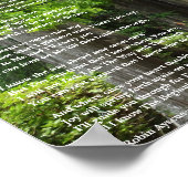 ICH KENNE DIE ART UND WEISE POEM POSTER (Ecke)