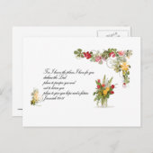 Ich kenne die Pläne für dich Postkarte (Vorne/Hinten)