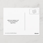 Ich kenne die Pläne für dich Postkarte (Rückseite)