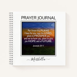 ICH KENNE DIE PLANS Jeremiah 29 Prayer Journal Notizblock