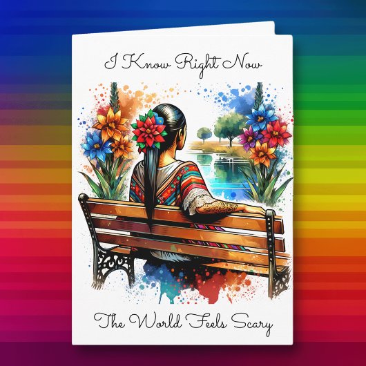 Ich kenne die Welt Beängstigend | Freundschaft Karte