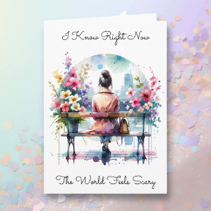 Ich kenne die Welt Beängstigend   Freundschaft Karte