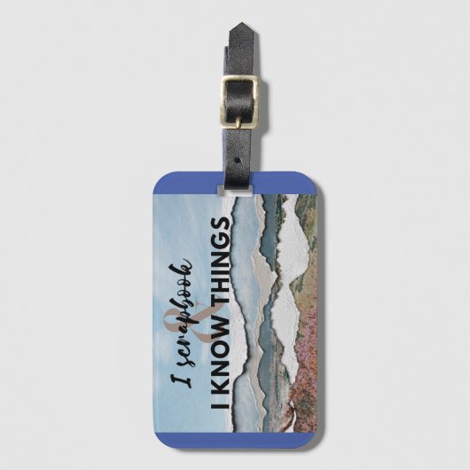 Ich kenne Dinge Gepäckanhänger (Vorderseite Vertikal)