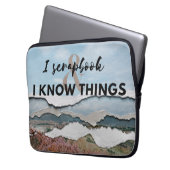 Ich kenne Dinge Laptopschutzhülle (Vorderseite Links)