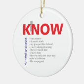 Ich kenne es aller keramik ornament (Links)