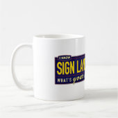 Ich kenne Gebärdensprache. Tasse (Links)