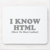 Ich kenne HTML Mousepad (Vorne)