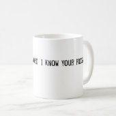 Ich kenne Ihr Passwort Kaffeetasse (VorderseiteRechts)