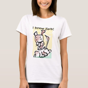 Ich kenne Jack! Funny Cartoon Jack Russell Dog T-Shirt