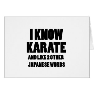 Ich kenne Karate