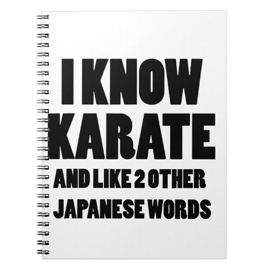 Ich kenne Karate Notizblock (Vorderseite)