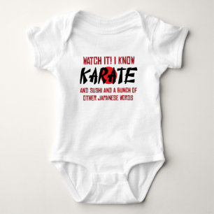 Ich kenne Karate! Und Sushi und andere japanische Baby Strampler
