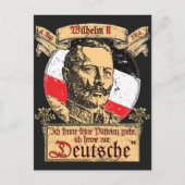 Ich Kenne Keine Parteien Mehr Zitat Kaiser Wilhelm Postkarte (Vorderseite)