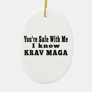 Ich kenne Krav Maga Keramikornament