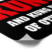 Ich kenne Kung Fu und Kung Pao - Funny Martial Art Poster (Ecke)