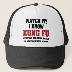 Ich kenne Kung Fu und Kung Pao - Lustige Kampfspor Truckerkappe