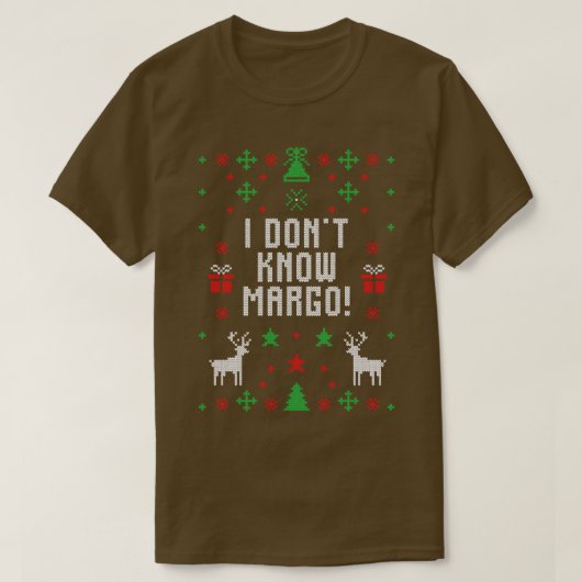Ich kenne Margo Funny Ugly Christmas Sweater Chr n T-Shirt (Design vorne)