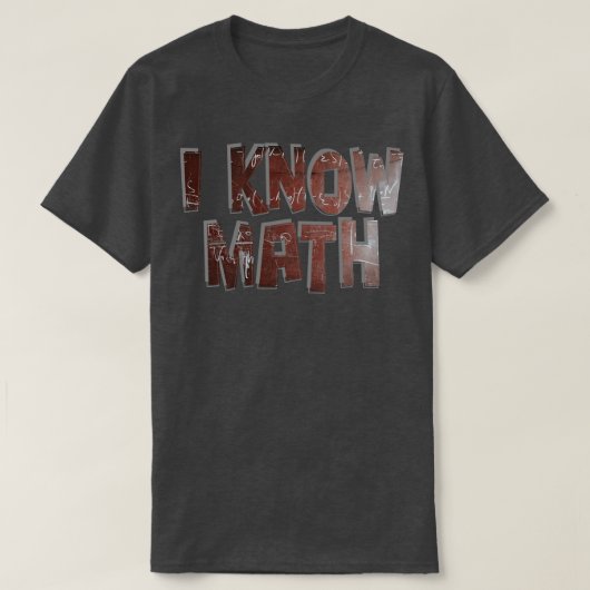 Ich kenne Mathematik T-Shirt (Design vorne)