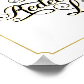 Ich kenne mein Erlöser Lives Art Poster, Gold Fram Poster (Ecke)