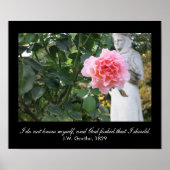 Ich kenne mich nicht, und... (J.W. Goethe-Zitat) Poster (Vorne)