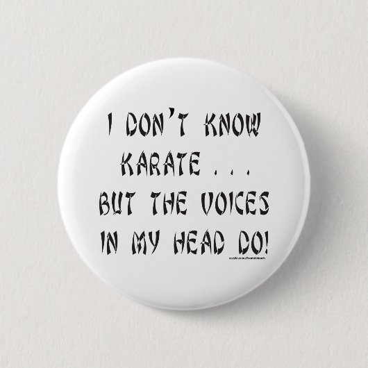 ICH KENNE NICHT KARATE-T - SHIRTS UND GESCHENKE BUTTON (Vorderseite)