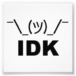 Ich kenne nicht LOL Fotodruck