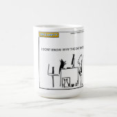 Ich kenne nicht, warum die Katze Sie unfollowed - Kaffeetasse (Mittel)