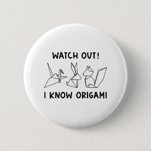 Ich kenne Origami Button