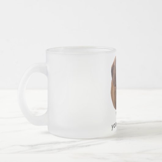 Ich kenne Sie Liebe ich Dackel-Tasse Mattglastasse (Links)
