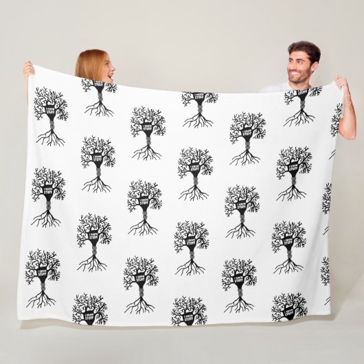 Ich kenne Stuff Neuron Silhouette Fleecedecke (Beispiel)