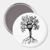 Ich kenne Stuff Neuron Silhouette Magnet (Vorderseite/Rückseite)
