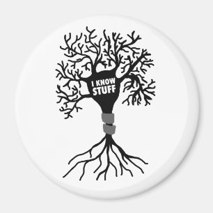 Ich kenne Stuff Neuron Silhouette Magnet