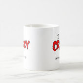 Ich kenne verrückten lustigen Tassen-Spaß Kaffeetasse (Mittel)