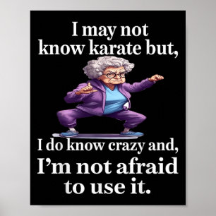 Ich kenne vielleicht kein Karate, aber ich kenne V Poster