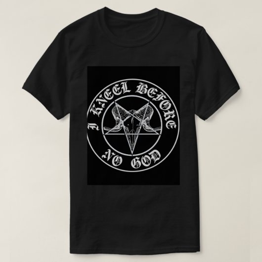 Ich kenne vor keinem Gott T-Shirt (Design vorne)