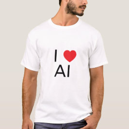 Ich ❤️ KI T-Shirt
