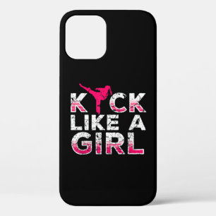 Ich kick wie ein Girl Karate Kickboxing Case-Mate iPhone Hülle