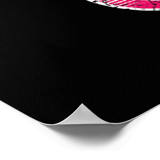 Ich kick wie ein Girl Karate Kickboxing Poster (Ecke)