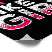 Ich kick wie ein Girl Karate Kickboxing Poster (Ecke)