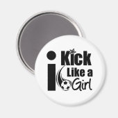 Ich kick wie ein Mädchen Magnet (Vorderseite/Rückseite)